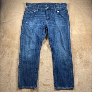 Ralph Lauren Denim Supply Men Jeans Straight Fit Blue Wash Denim Size 38x30